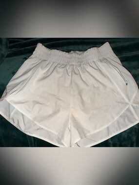 Women’s White Athletic Shorts - Lightweight Activewear